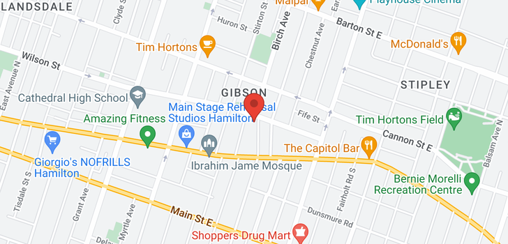 map of 45 Holton Avenue N